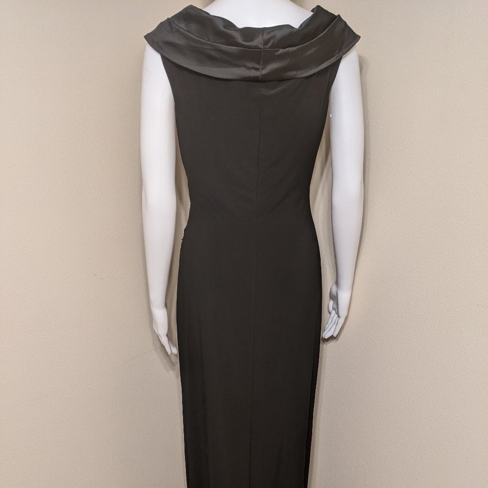 NWOT Lauren Ralph Lauren Long Black Evening Gown Size 6 - Picture 5 of 8